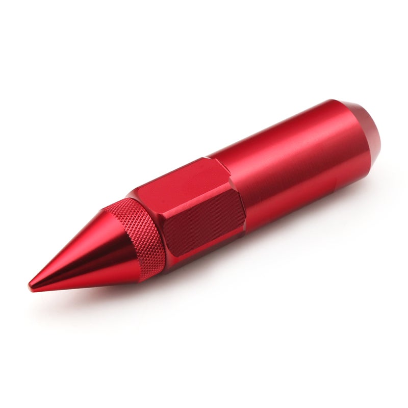 Wheel Lug Nut Set: Red Premium Aluminum Alloy - Durable Long-Lasting Wheel Spike Lug Nuts for Most Cars Aggressive Racing Style - Image 5