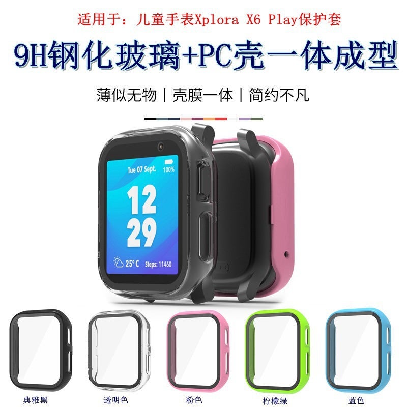For Xplora X6 Play Protective Cover Smart Children'S Watch X6 Tempered Film Pc Integrated Protective Shell - Image 2
