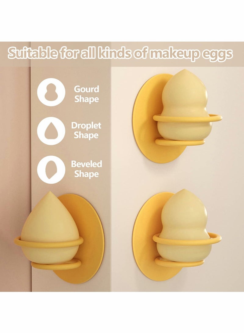Excefore Beauty Sponge Blender Holder, Wall-Mounted Makeup Blender Holder Drying Stand, Beauty Sponge Holder Rack, Beauty Egg Puff Sponge Display, Makeup Blender Travel Case - Image 4
