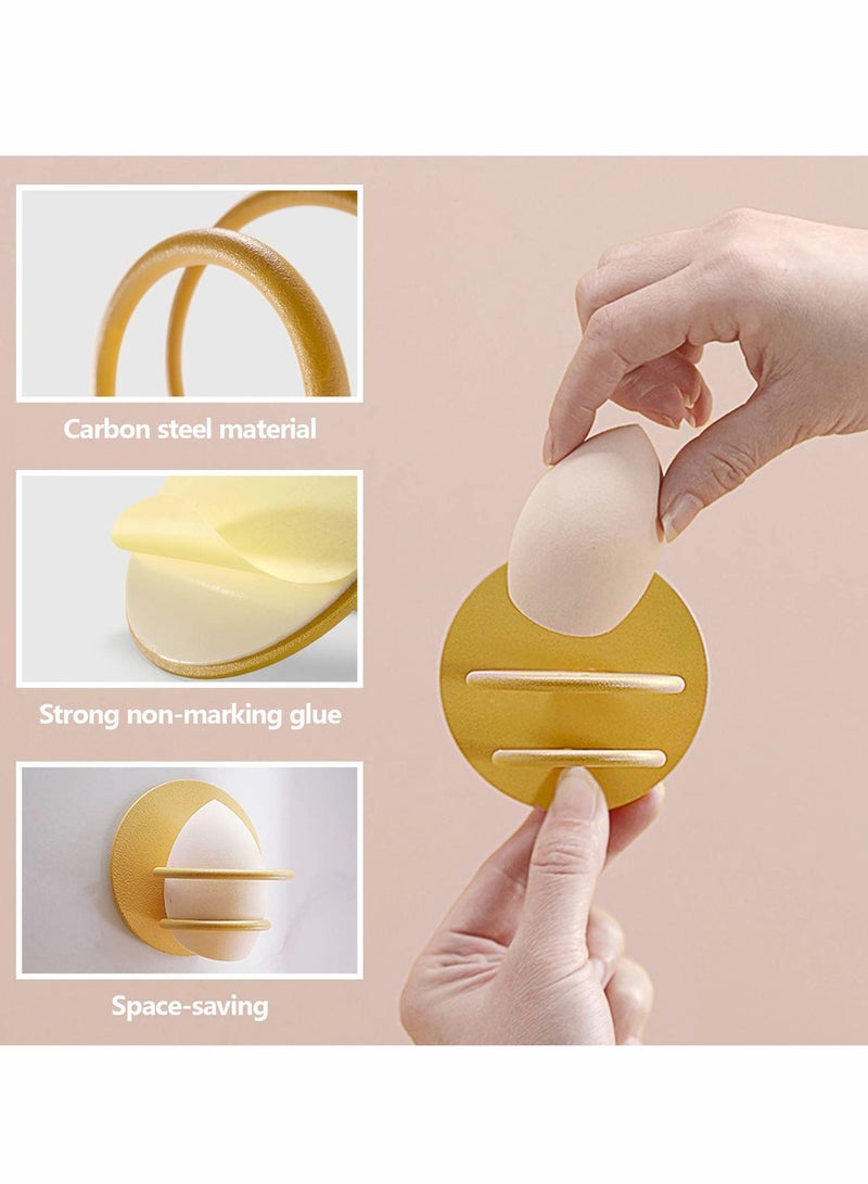 Excefore Beauty Sponge Blender Holder, Wall-Mounted Makeup Blender Holder Drying Stand, Beauty Sponge Holder Rack, Beauty Egg Puff Sponge Display, Makeup Blender Travel Case - Image 5