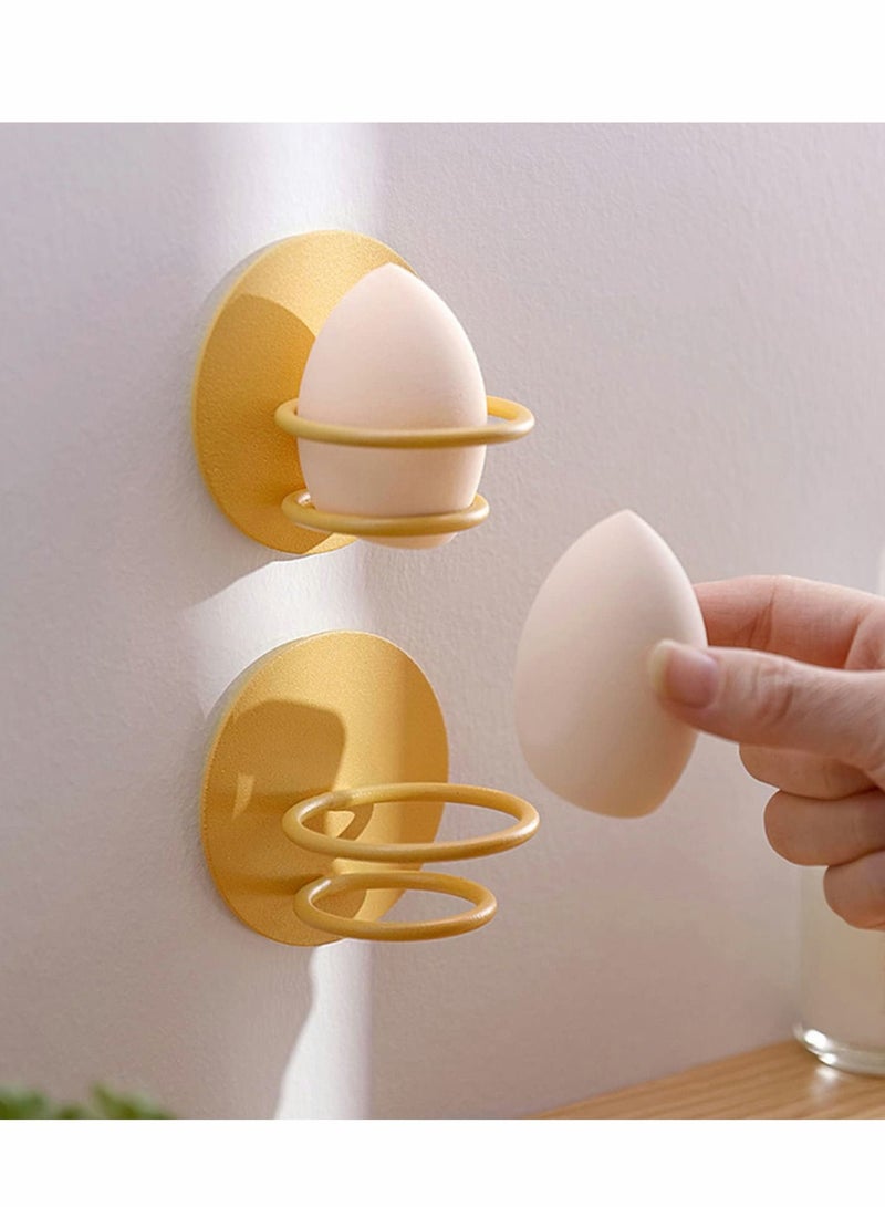 Excefore Beauty Sponge Blender Holder, Wall-Mounted Makeup Blender Holder Drying Stand, Beauty Sponge Holder Rack, Beauty Egg Puff Sponge Display, Makeup Blender Travel Case - Image 2