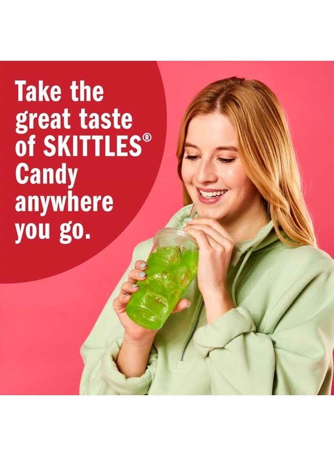 SINGLES TO GO! Skittles Singles To Go Variety Pack, Powdered Drink Mix, Zero Sugar, Low Calorie, Includes 4 Flavors: Green Apple, Strawberry, Grape, Orange, 1 Box (30 Single Servings) - Image 5