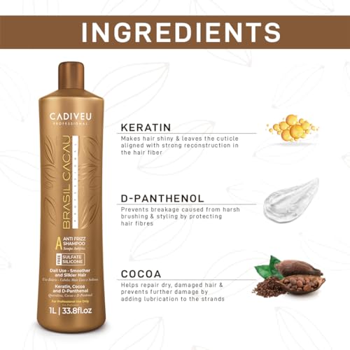CADIVEU Brasil Cacau Anti Frizz Shampoo (1000Ml) - Image 4