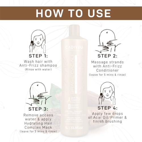 CADIVEU Brasil Cacau Anti Frizz Shampoo (1000Ml) - Image 5