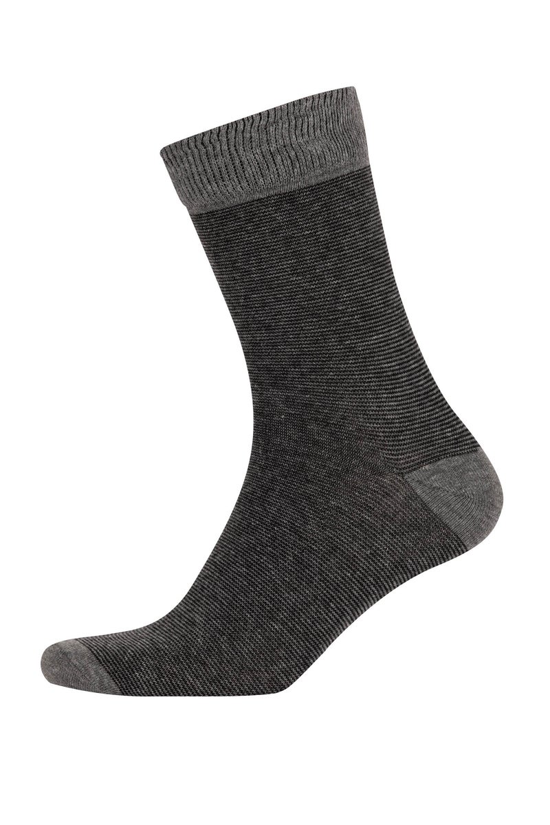 DeFacto Multicolour Man Man Printed 5 Piece Long sock Casual - Image 4