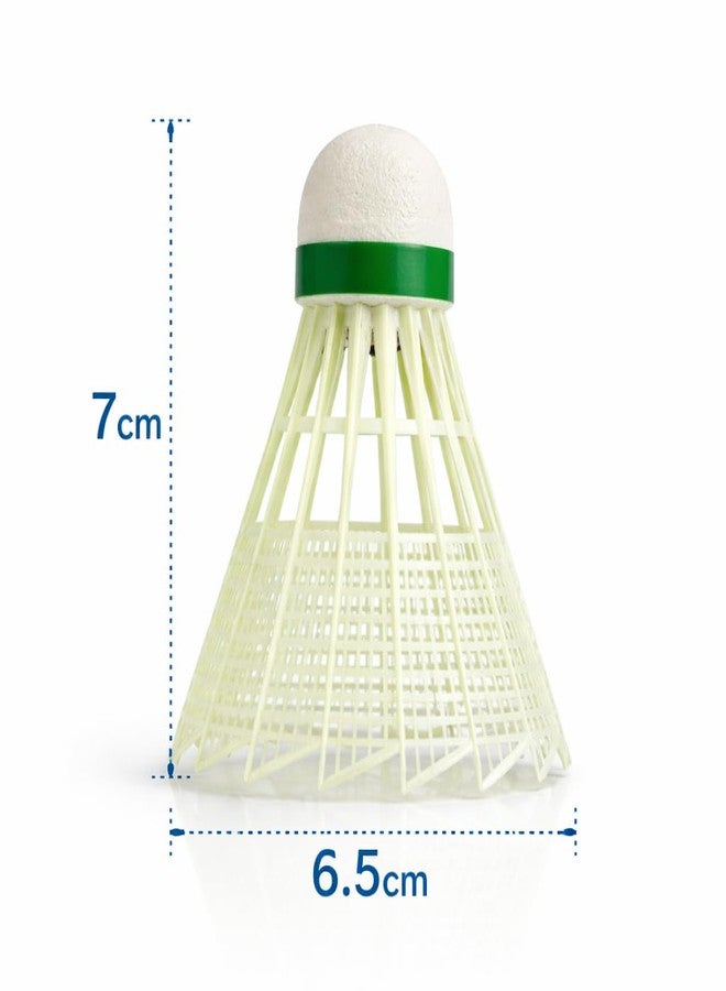VINEX Junior Plastic Shuttlecocks Pack of 10 | Durable Nylon Shuttle for Badminton | Lightweight Outdoor & Indoor Practice Shuttlecocks for Kids & Beginners - Image 2