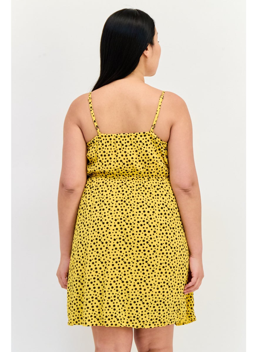 ONLY Women Polka Dots Mini Dress, Multicolor  - Image 3