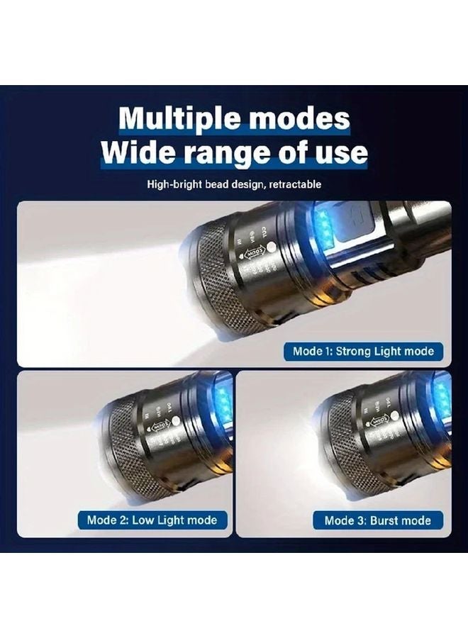 XHP50 Ultra Powerful Rechargeable Flashlight Super Bright Zoomable Camping Lantern - Image 4