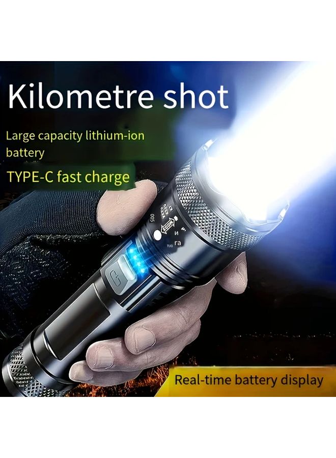 XHP50 Ultra Powerful Rechargeable Flashlight Super Bright Zoomable Camping Lantern - Image 2