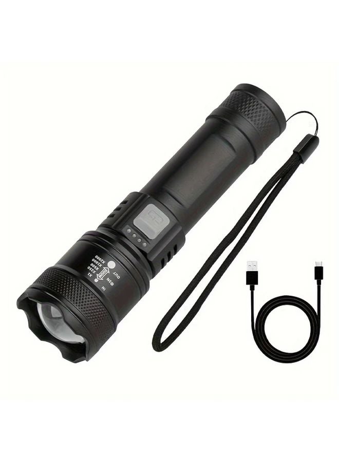XHP50 Ultra Powerful Rechargeable Flashlight Super Bright Zoomable Camping Lantern - Image 1