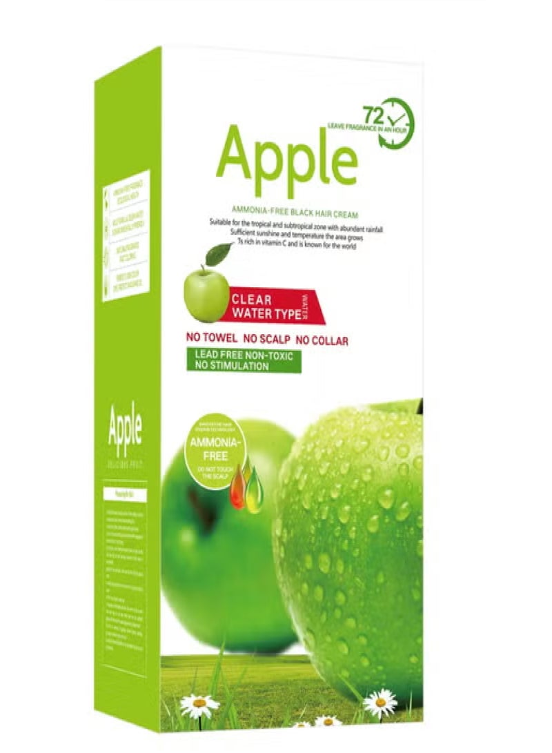 Apple Fruit Black Hair Cream Natural Black Hair Dye - 500ml+500ml - Image 1