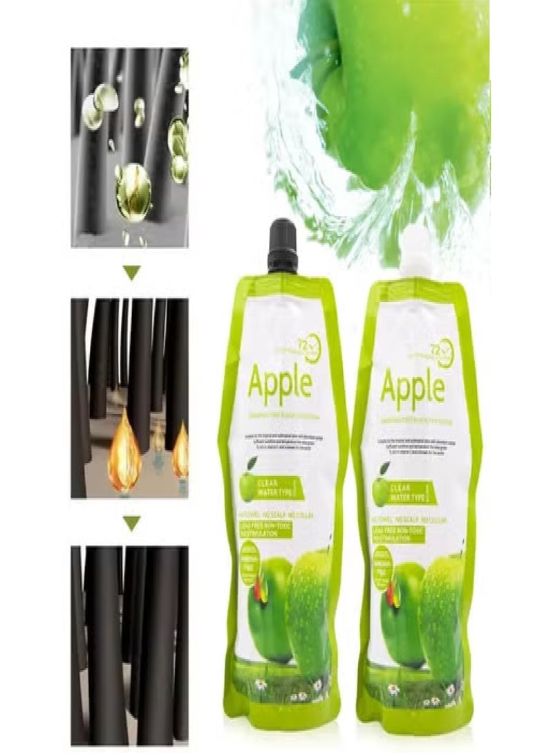 Apple Fruit Black Hair Cream Natural Black Hair Dye - 500ml+500ml - Image 4