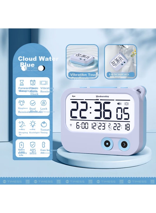 Timess Smart Alarm Clock For Students In Junior And Senior High School Dormitories, New Model With Strong Vibration Wake-Up Function, Multi-Functional Reminder Timer, Desktop Bedside Electronic A - Image 1