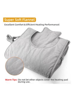 XiuWoo Electric Large Full Body Heating Pad, Back Neck and Shoulder Heat Pads, Heat Wrap, Heat Quilt, Heating Clothes for Whole Body with 6 Electric Temperature Options, 4 Temperature Settings, Auto Shut Off  - Image 2