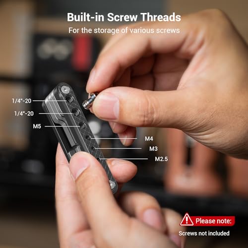 SMALLRIG Folding Tool Set with Screwdrivers and Hex Key Wrenches, Seven Functional Tools Included (Black) - 4681 - Image 4