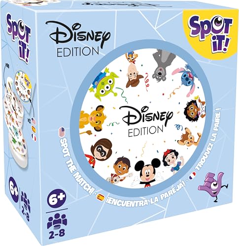 Asmodee Spot It Disney Card Game EcoBlister Edition 5in1 Visual Perception Game for Quick Reflexes and Family Fun Ages 6 28 Players 10 Minute Playtime - Image 1