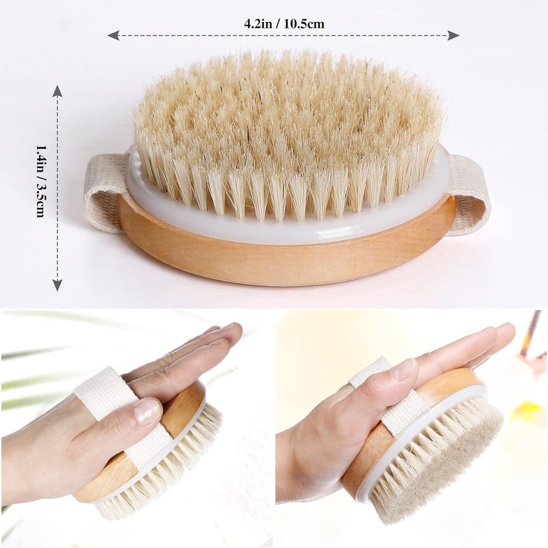 Dry Wet Body Brush for Cleansing and Exfoliating - Image 3