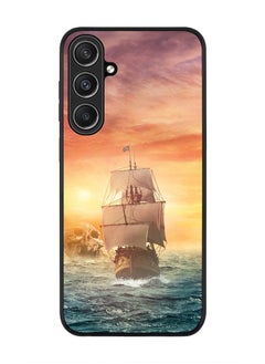 Rugged Black Edge case for Samsung Galaxy S23 FE, Custom Slim fit Flexible Anti Drop Thin Phone Case Cover - Skull Island