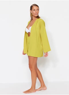 trendyol Green Woven Kimono Shorts Set TBESS23AU00089  - Image 3