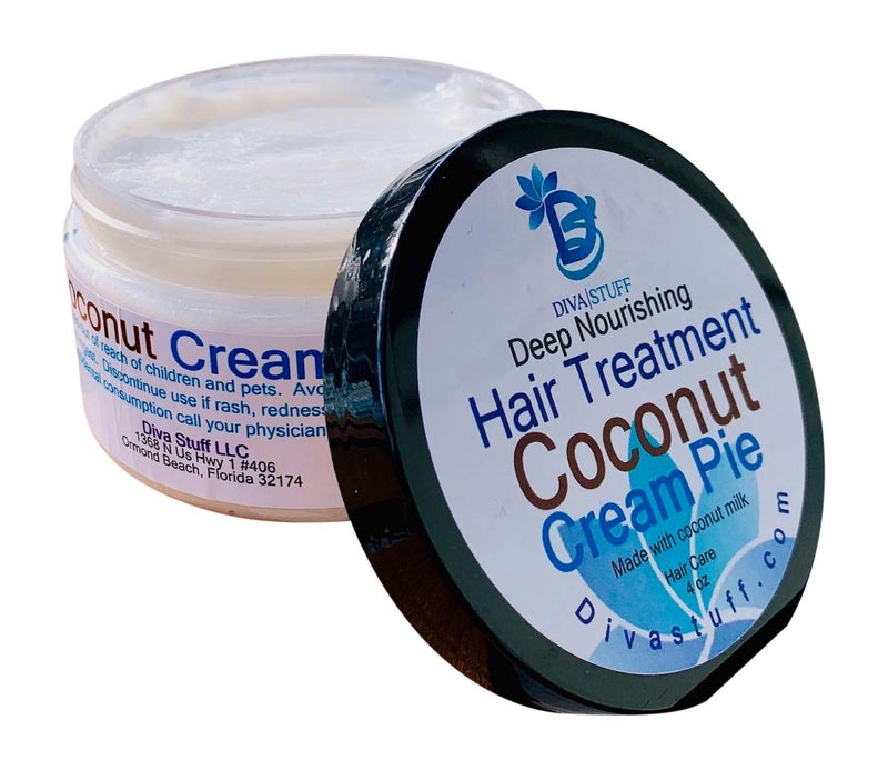 Coconut Milk, Deep Nourishing Hair Treatment,Made With Coconut Milk,4oz,By Diva Stuff