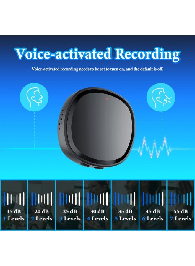 Kingone 64GB Digital Voice Recorder with Playback, 3-in-1 Recording Devices with MP3 Music Player and USB Flash Drives, Portable Mini Tape Recorder Small Audio Recorder for Lectures Meetings Interviews - Image 4