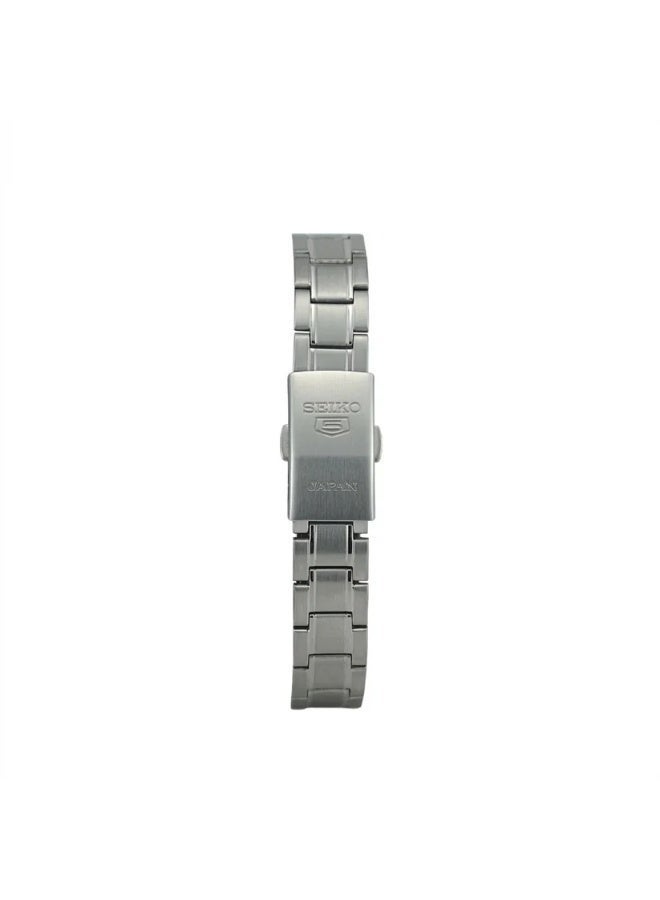 Seiko 5 سايكو SYMK13J1 5 ساعة أوتوماتيكية للنساء بقرص أبيض من الفولاذ المقاوم للصدأ - Image 2