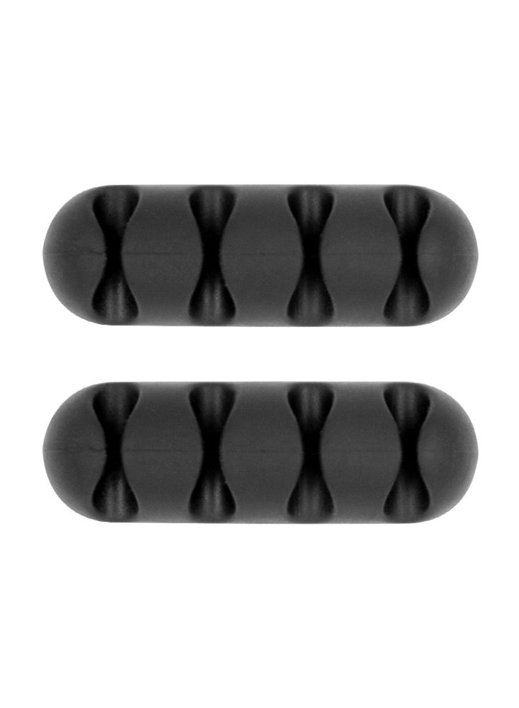 blupebble Anchor Four Desk Cable Organizer Clip Set – 4-Piece Silicone Cable Holders for Desk, Wall & Workstation | Reusable Adhesive Cord Management for USB, Charger, Laptop & Office Accessories - Image 1