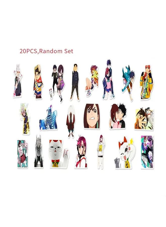 20PCS Random Anime DANDADAN Cartoon Stickers For Student Backpack Case - Image 1