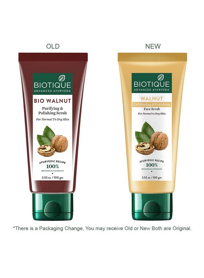 Biotique Bio Walnut Purifying and Polishing Scrub For Normal To Dry Skin, 100G - Image 3