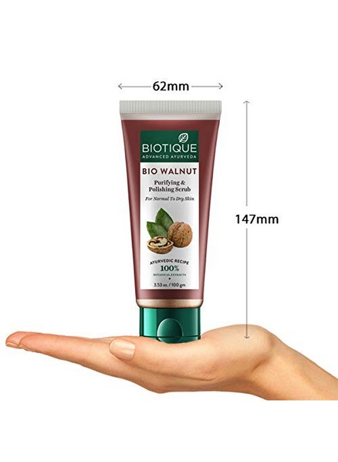Biotique Bio Walnut Purifying and Polishing Scrub For Normal To Dry Skin, 100G - Image 4