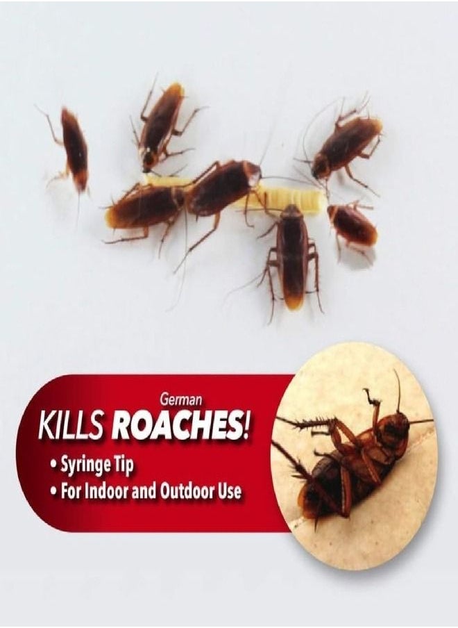 Roach Roach Expert Cockroach Gel Ready-to-Use Cockroach Gel Bait - Outdoor & Indoor Powerful Roach Killer Gel for Kitchen Washroom Kennel Office Warehouse Pest Control with Syringe Applicator  - Image 2
