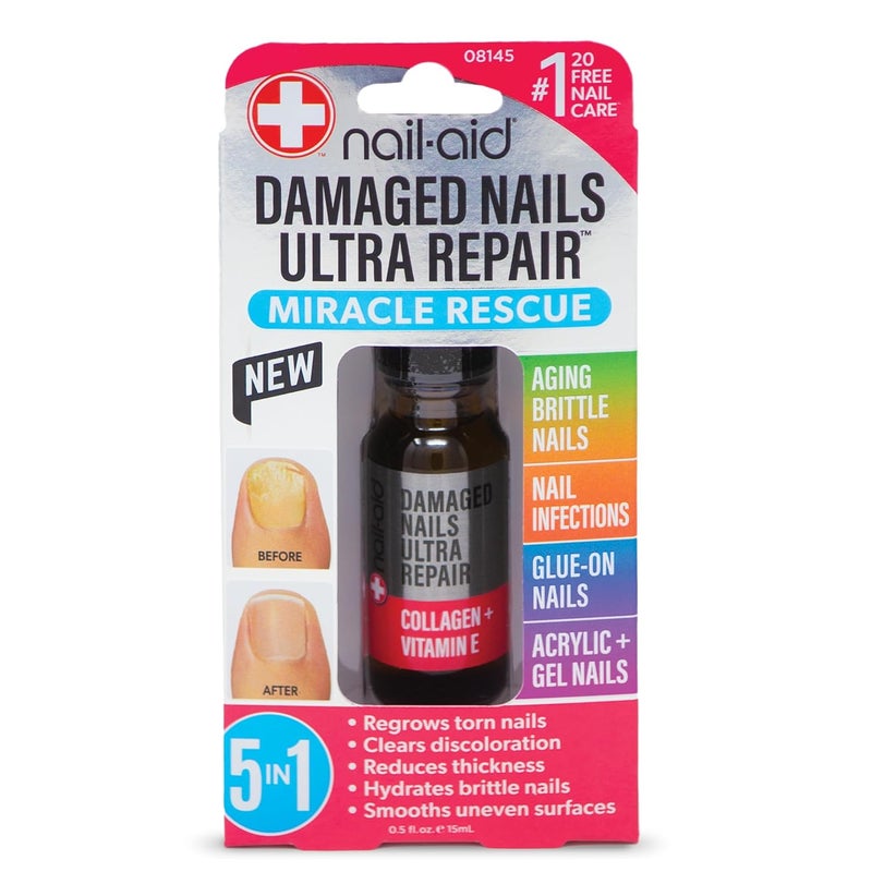 NailAid  5in1 Damaged Nails MultiRepair for Fingernails or Toenails