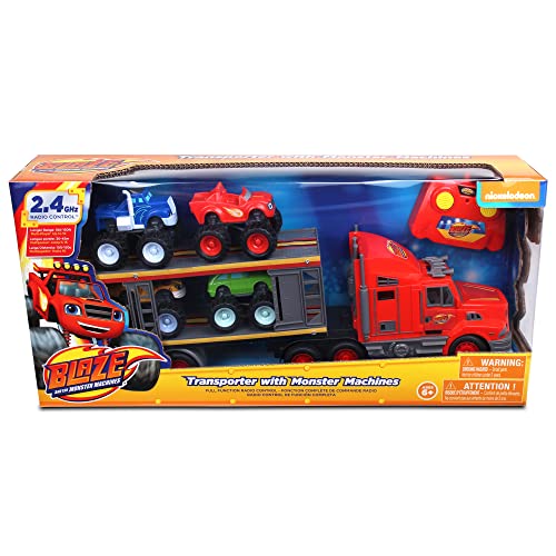NKOK Blaze and The Monster Machines RC Transporter with Monster Machines Nickelodeon Remote Controlled 24 GHz - Image 5