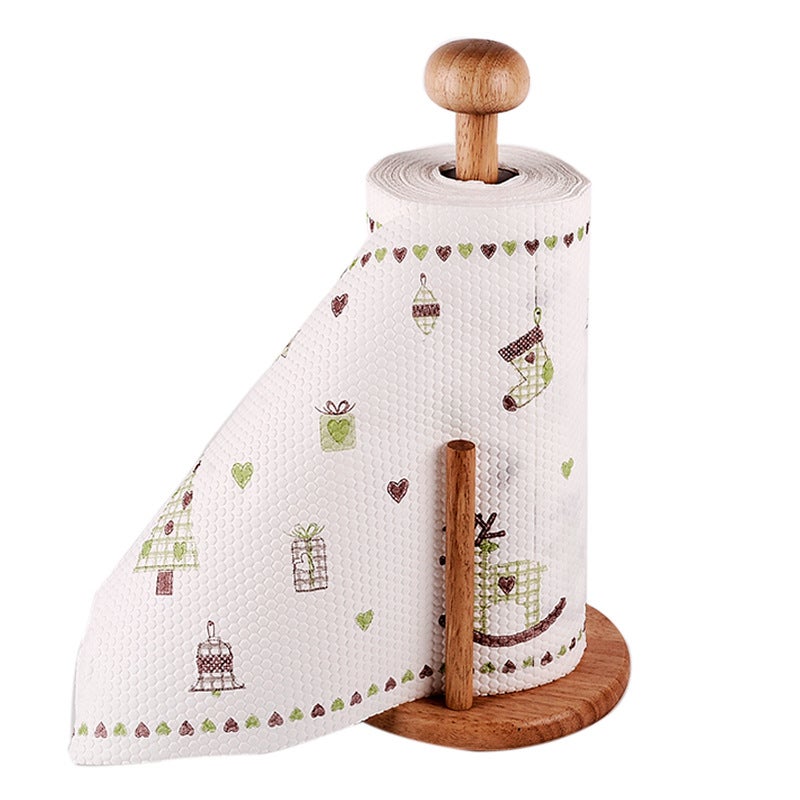 Lazy Rag Printing Kitchen Non-Woven Wet And Dry Household Rag Disposable Non-Woven Thickened Kitchen Rag - Image 1