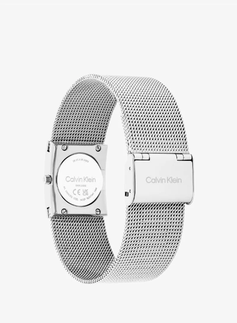 Calvin Klein  Calvin Klein Two Hand Quartz Movement Watch for Women CK PULSE Collection with Silver Stainless Steel Mesh Bracelet - 25100135 for Women | Best Price UAE