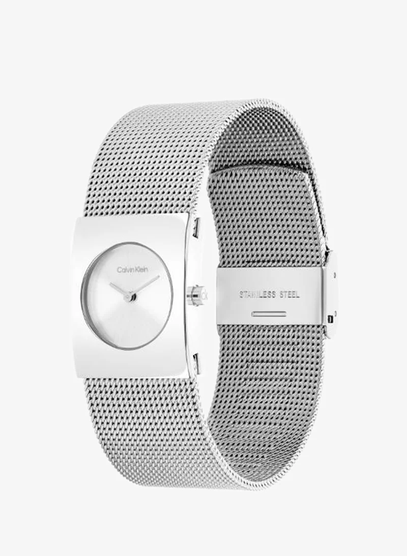 Calvin Klein  Calvin Klein Two Hand Quartz Movement Watch for Women CK PULSE Collection with Silver Stainless Steel Mesh Bracelet - 25100135 for Women | Best Price UAE