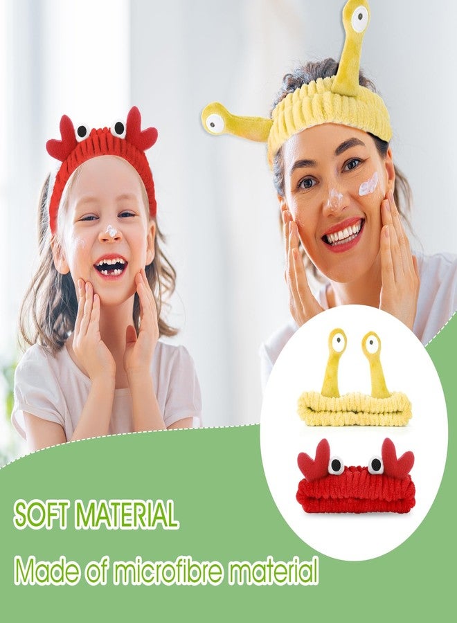 WLLHYF 2 Pack Spa Headband Makeup Brush Set, Bowknot Hair Bands With Silicone Face Mask Brush, Coral Fleece Elastic Headband for Face Washing Shower Sports Makeup Beauty Skincare - Image 5