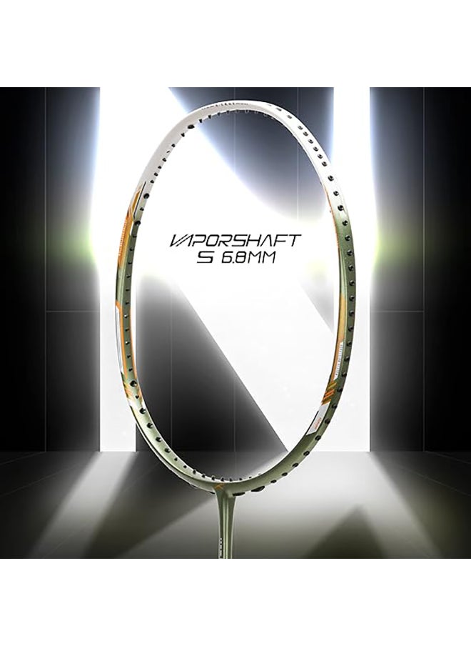HUNDRED - N-ERGY 80 Carbon Fibre Strung Badminton Racket with Full Racket Cover  | For Intermediate Players | 80 grams | Maximum String Tension - 32lbs - Image 1
