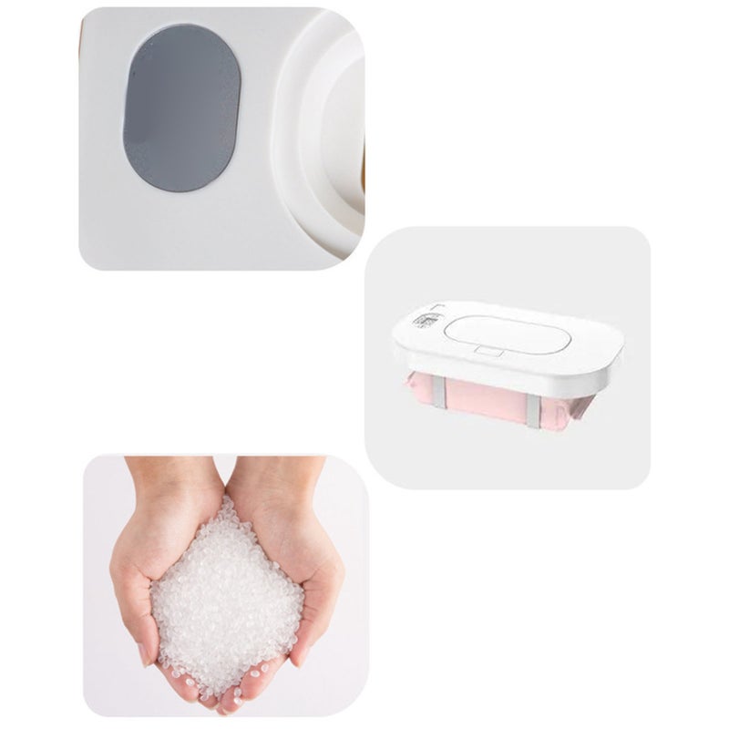 Wet Wipes Dispenser Heater Top Heating Lock Moisture Large Capacity Baby Wipe Warmer White Constant Temperature - Image 3