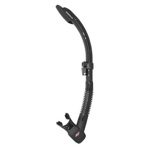 Saekodive Jadeye SemiDry Top Snorkel Scuba Diving and Snorkeling Gear for Adults BlackBlack - Image 1