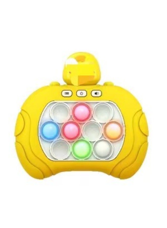 Children's Quick Push Game Machine Puzzle Breakthrough Gophers Press Music Thinking Logical Concentration Decompression Toys-Color:903 Little Yellow Duck English-Specifications:Default  - Image 1