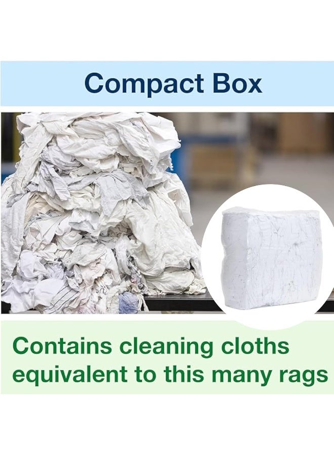 Biella 10Kg Cotton Cleaning Rags Furniture Clinic Lint Free Cotton Cloth Rags - For Cleaning, Polishing, Buffing, Waxing And Wiping (Pure White) - Image 4