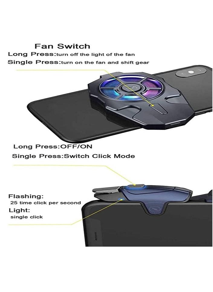 Memo AK03 Fantasy Mobile Game Controller And Cooling Fan  - Image 3