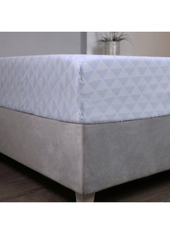 Home Box Malta Pixel Printed Cotton King Fitted Sheet 200 x 33 x 180 cm  - Image 3