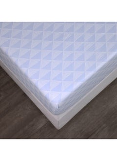 Home Box Malta Pixel Printed Cotton King Fitted Sheet 200 x 33 x 180 cm  - Image 2