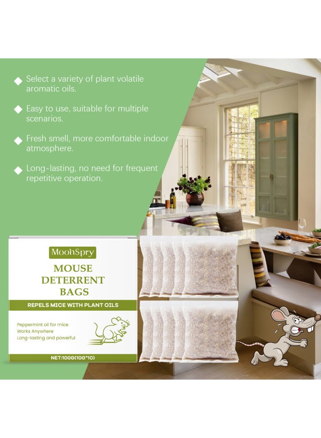 MOONSPRY Rat Repellent Bag Peppermint Oil Household Rat Repellent Plant Essential Oil Indoor Repellent Rodents - Image 4