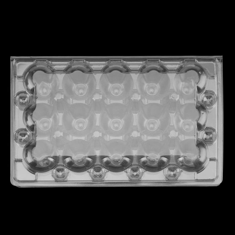 JAPCHET 120 Pack 15 Grid Quail Egg Cartons Reusable Quail Egg Cartons Cheap Bulk Stackable Plastic Quail Egg Container for Quail Eggs - Image 4