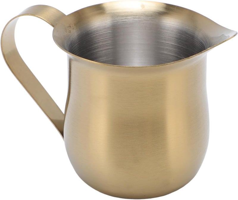 GLOGLOW Pitcher Milk Frothing Pitcher, 304 Stainless Steel, Coffee Steaming Jug for Latte Art, Home and Cafe Use Coffee and Tea Supplies (150ml) - Image 5