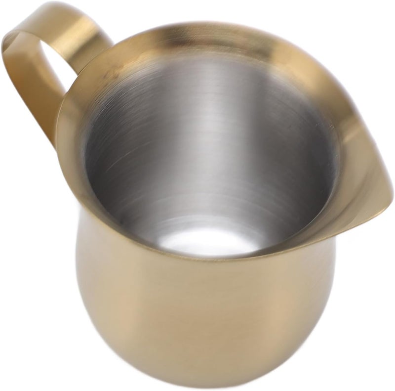 GLOGLOW Pitcher Milk Frothing Pitcher, 304 Stainless Steel, Coffee Steaming Jug for Latte Art, Home and Cafe Use Coffee and Tea Supplies (150ml) - Image 4