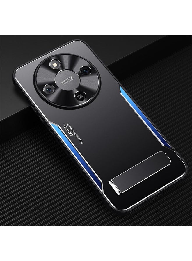 general Aluminum Case Compatible with Honor X9D- Blade Style Ultra Thin Light Slim Soft TPU Bumper+ Metal Back Cover Shockproof Protective case with Kickstand - Image 1